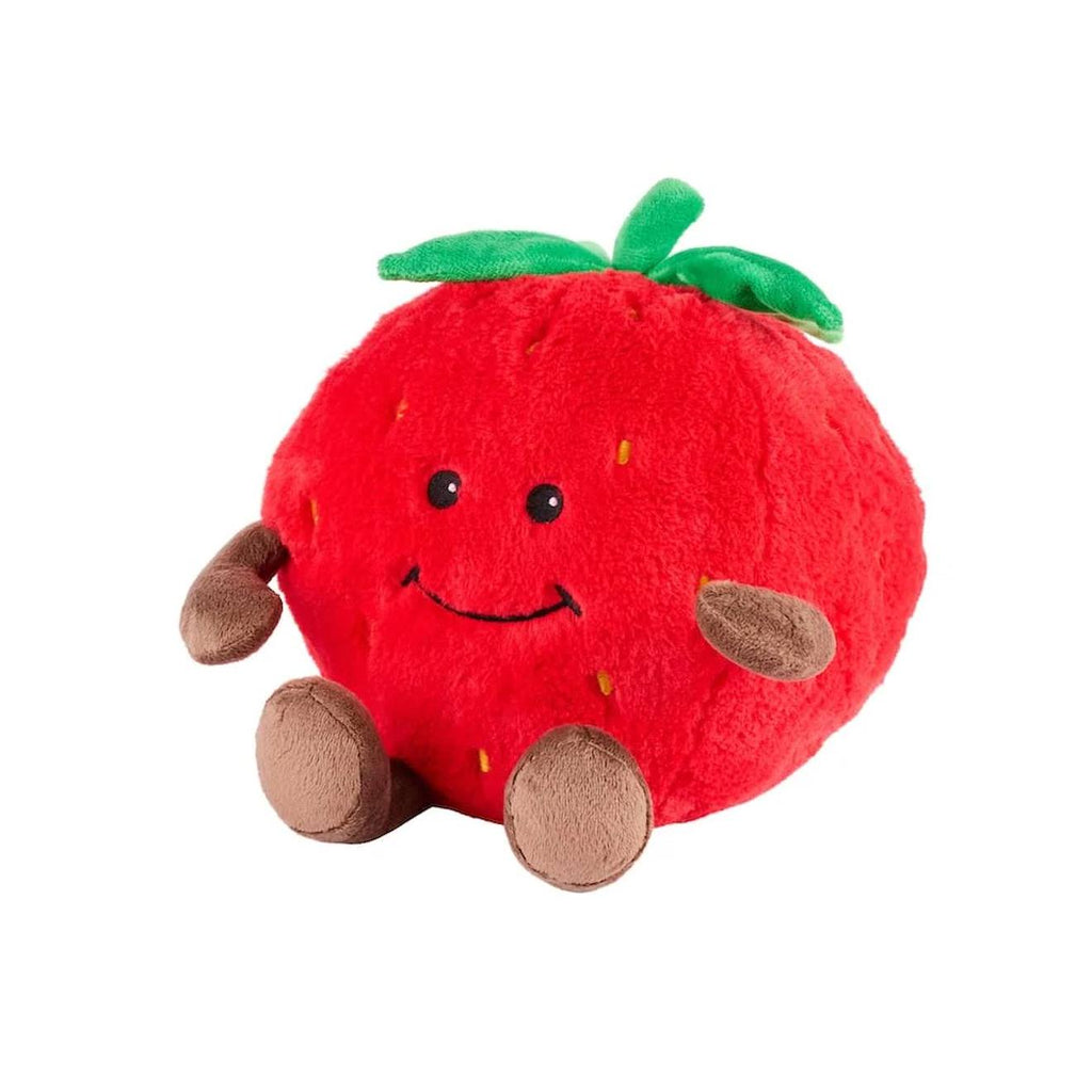 Peluche bouillotte fraise rouge