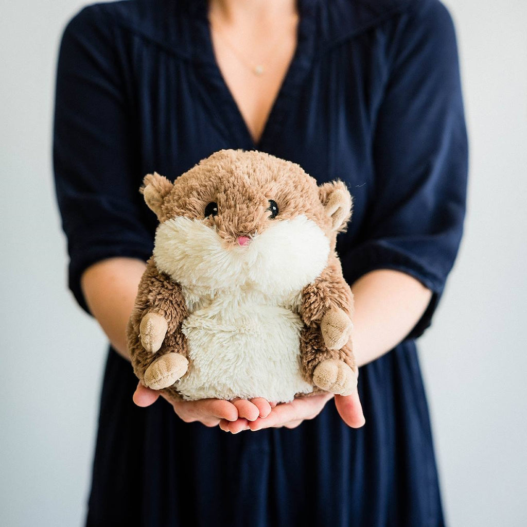 Peluche bouillotte hamster marron
