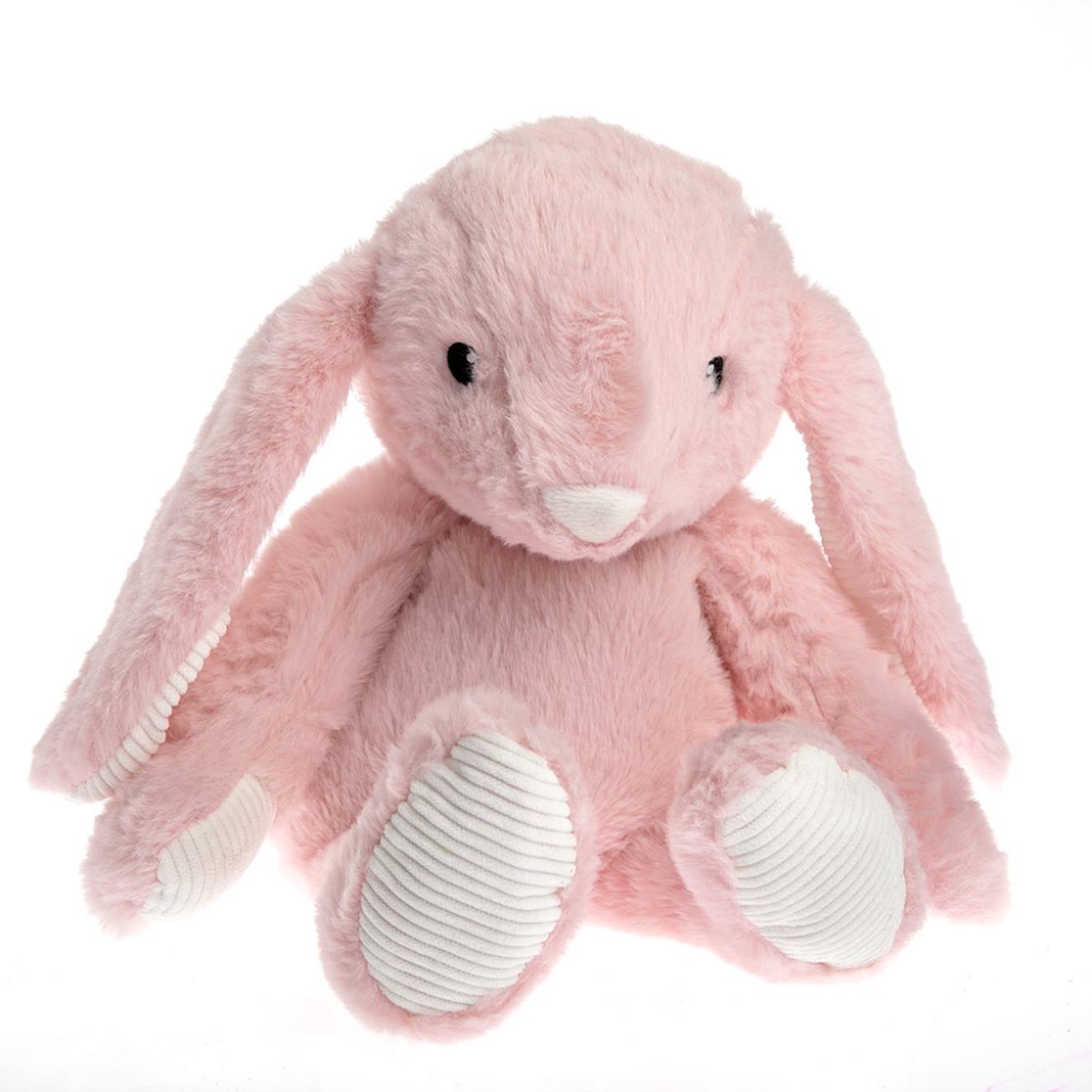 Peluche bouillotte lapin rose