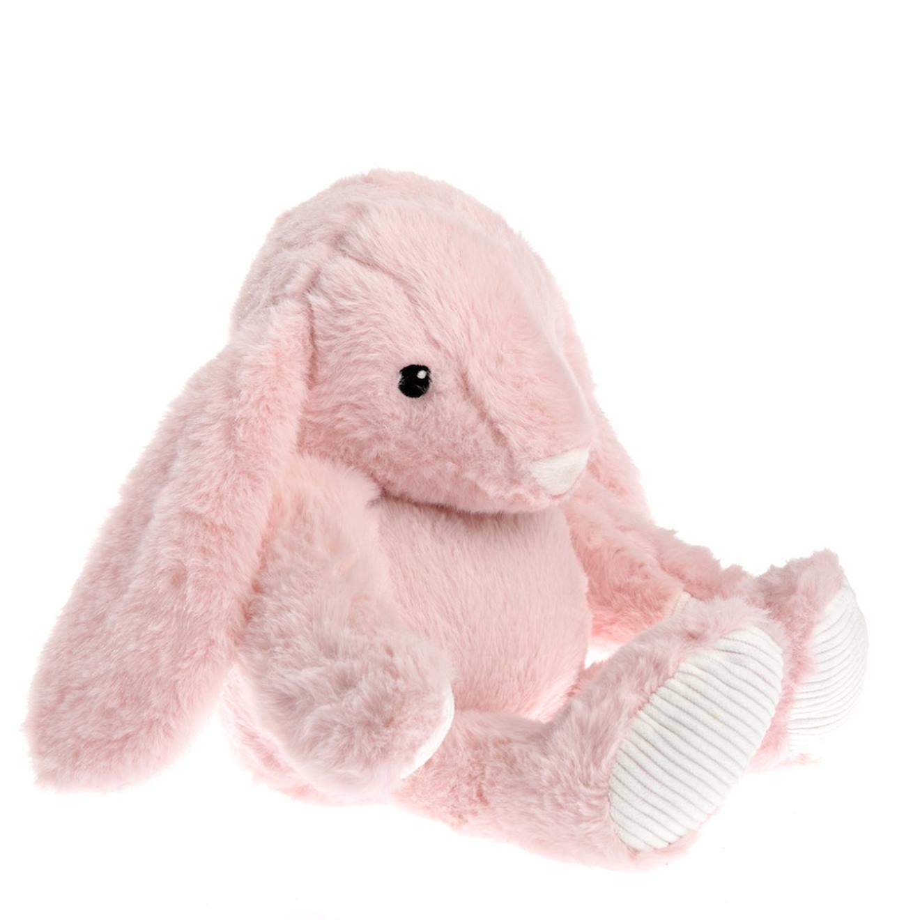 Peluche bouillotte lapin rose