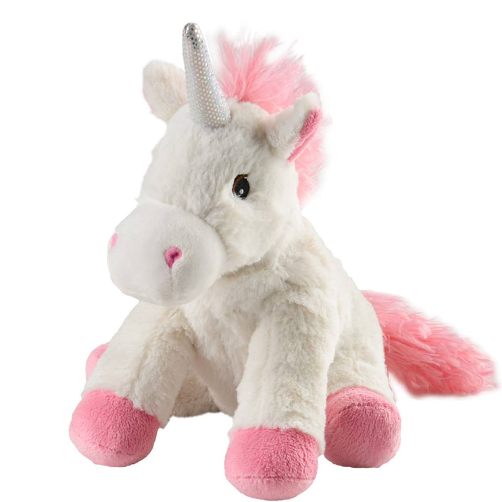 Peluche bouillotte licorne junior blanc