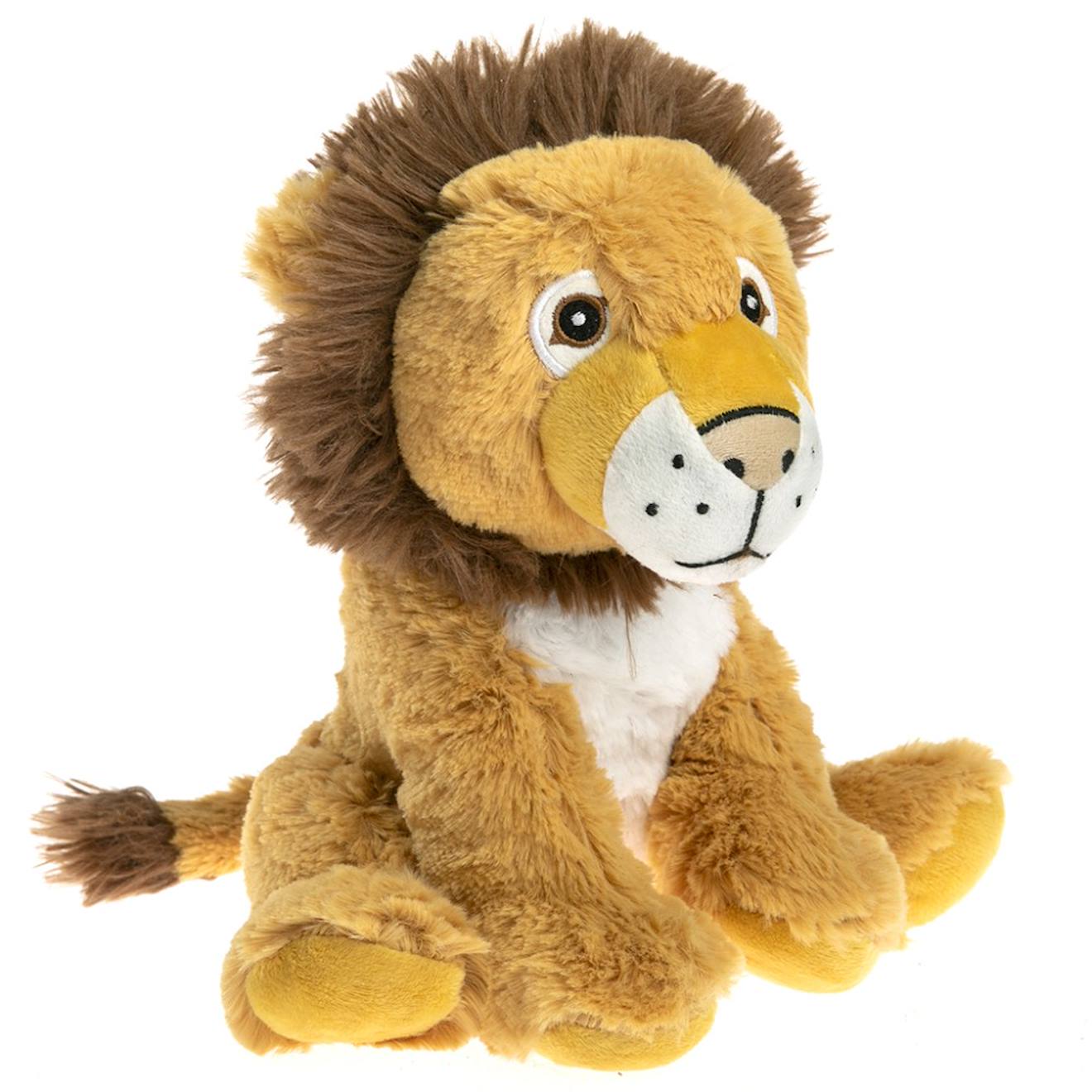 Peluche bouillotte lion jaune