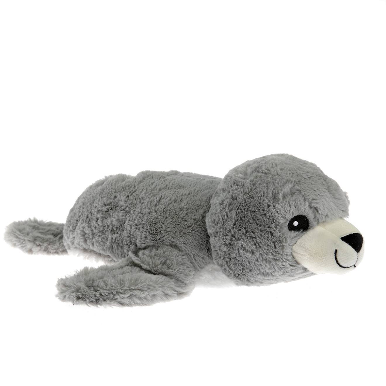 Peluche bouillotte otarie gris