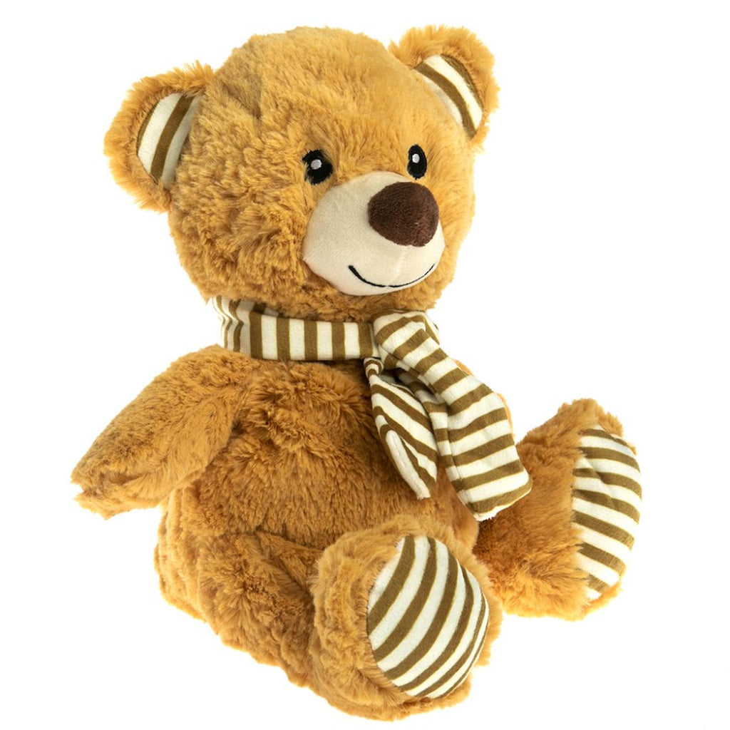 Peluche bouillotte ours crème marron