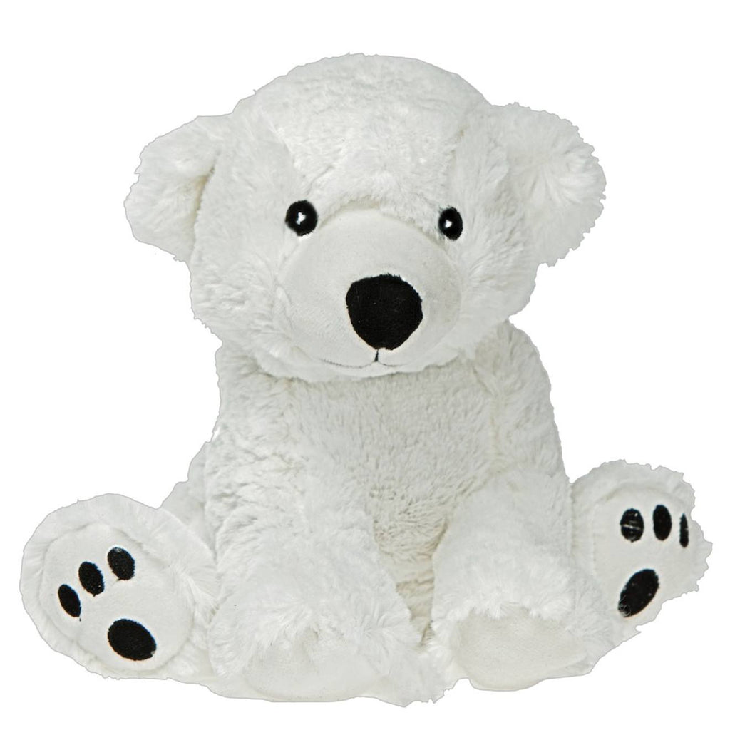 Peluche bouillotte ours polaire blanc