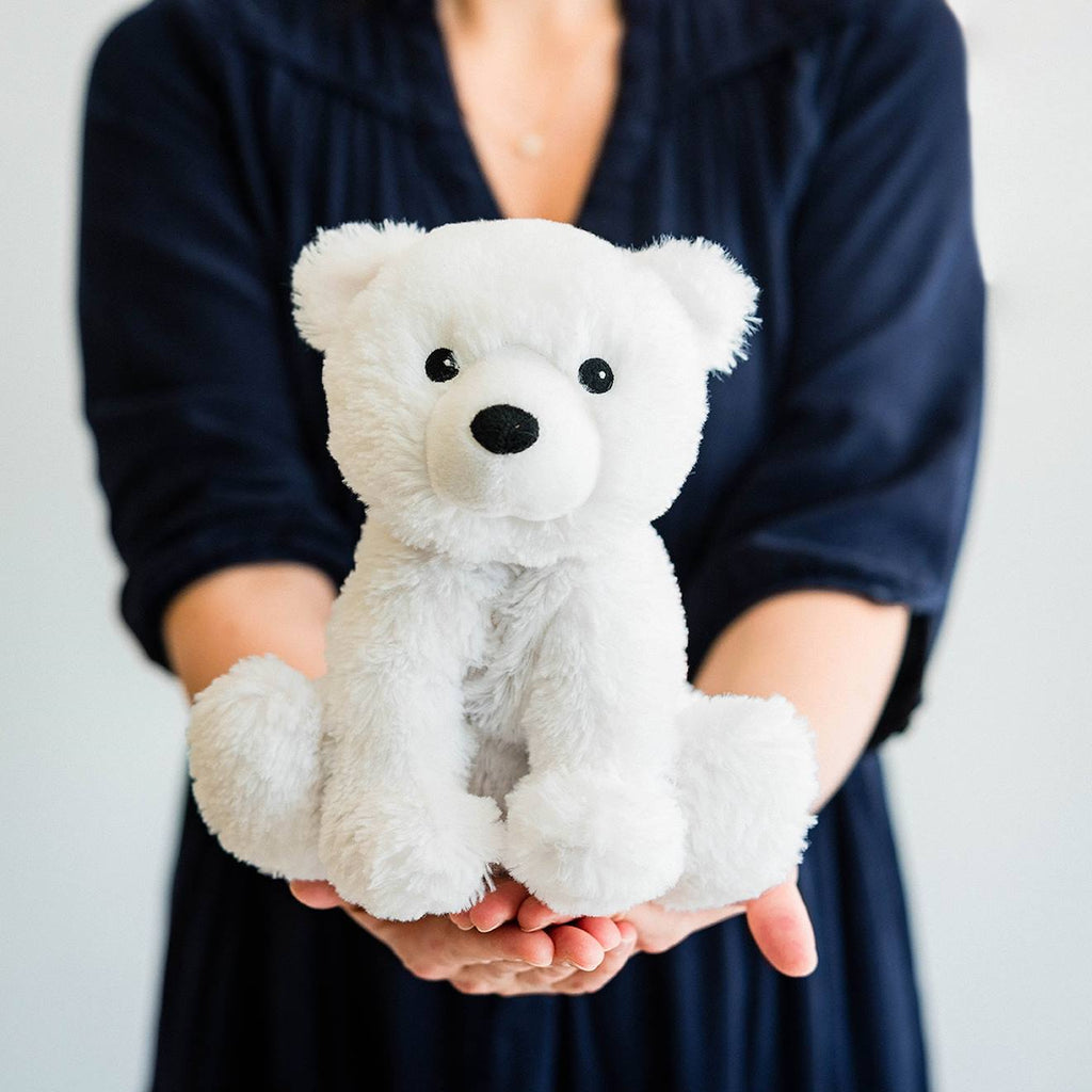 Peluche bouillotte ours polaire beige