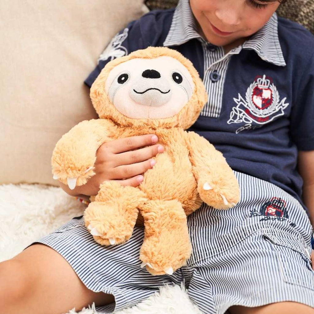 Peluche bouillotte paresseux marron