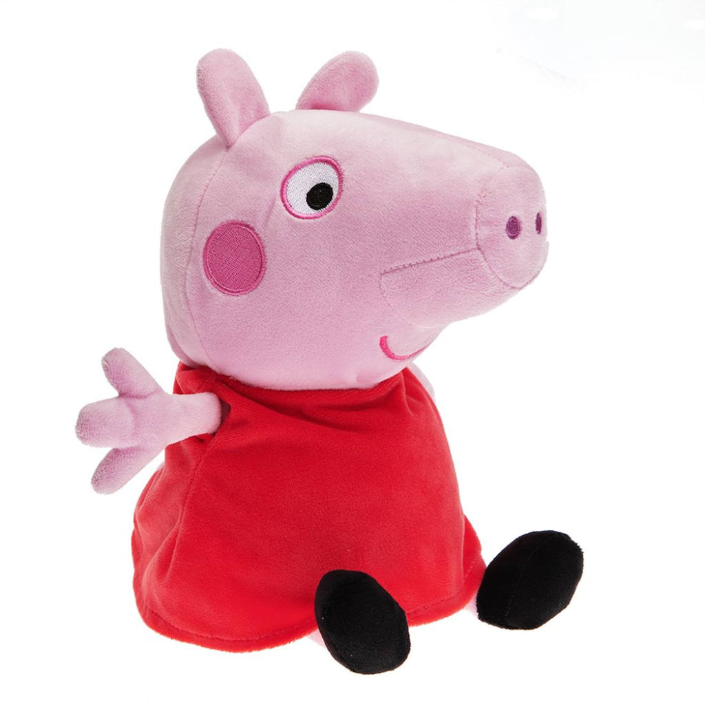 Peluche bouillotte Peppa Pig rouge marron