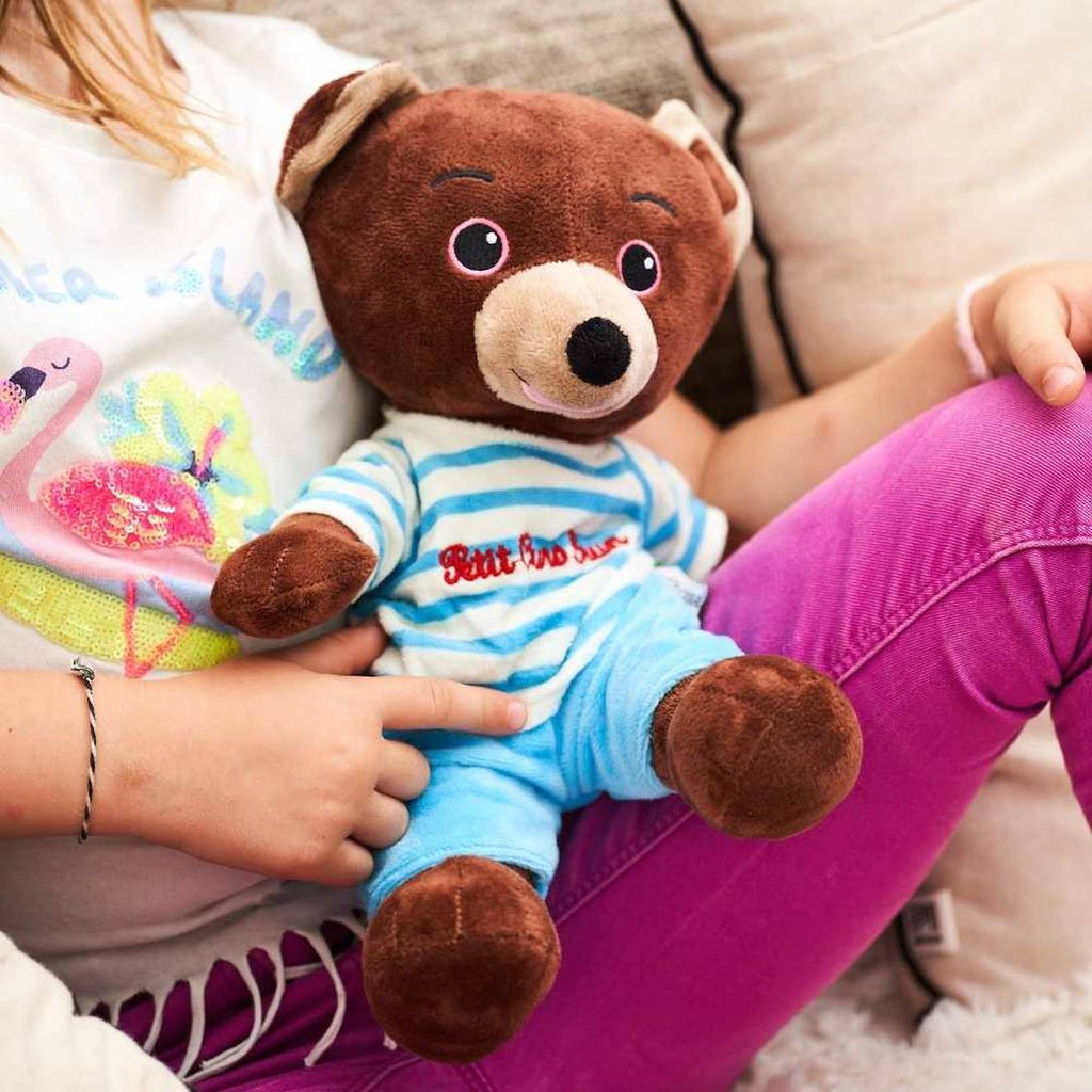 Peluche bouillotte petit ours brun marron
