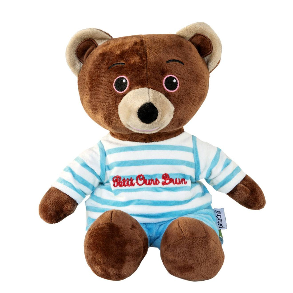 Peluche bouillotte petit ours brun marron