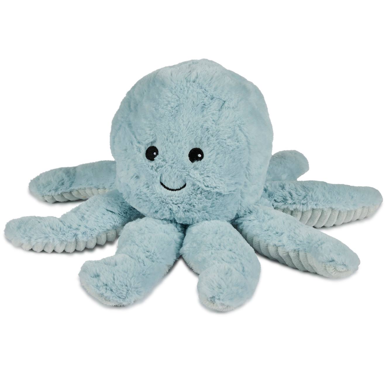 Peluche bouillotte pieuvre vert