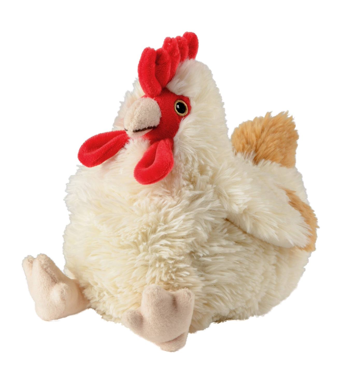 Peluche bouillotte poule beige