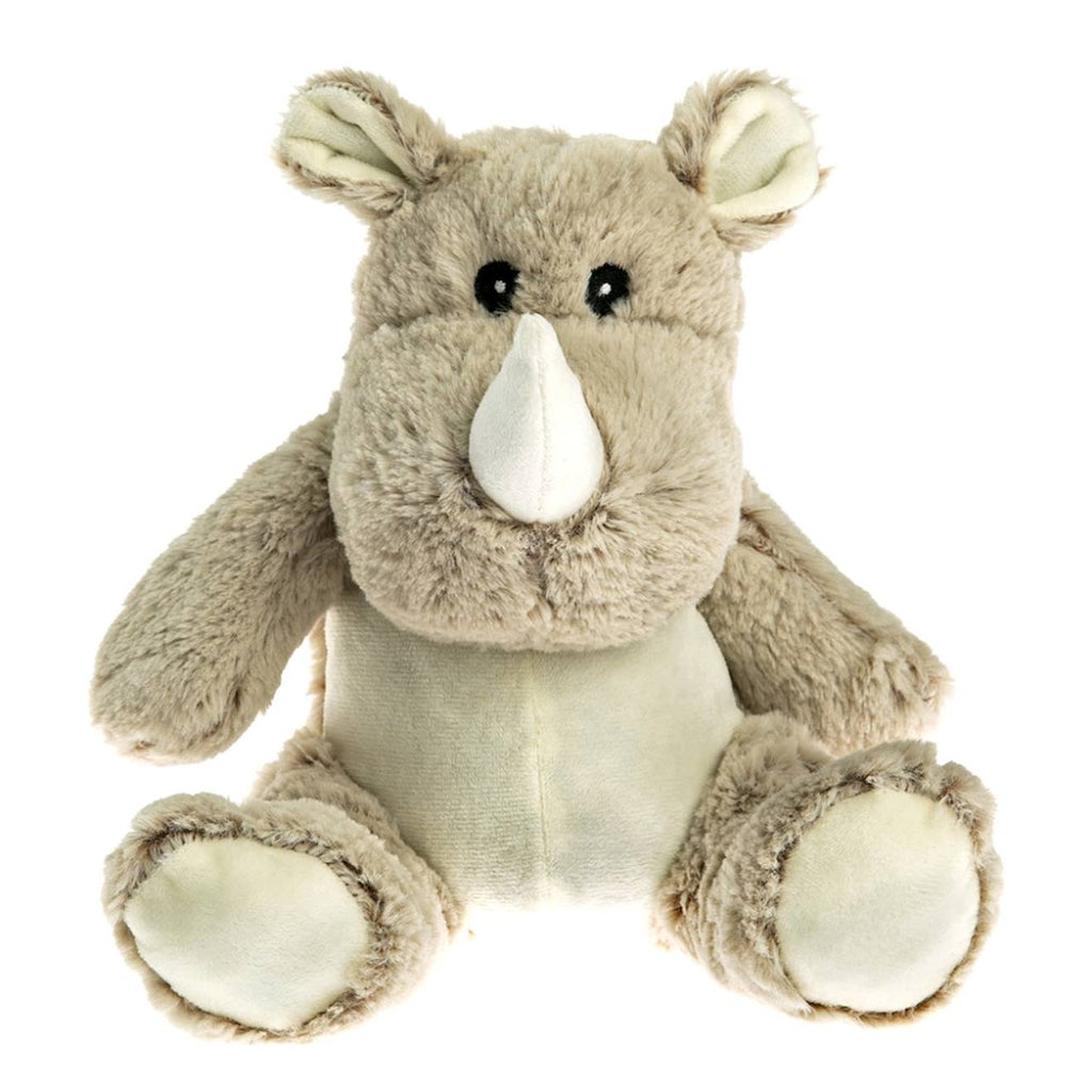 Peluche bouillotte rhino gris