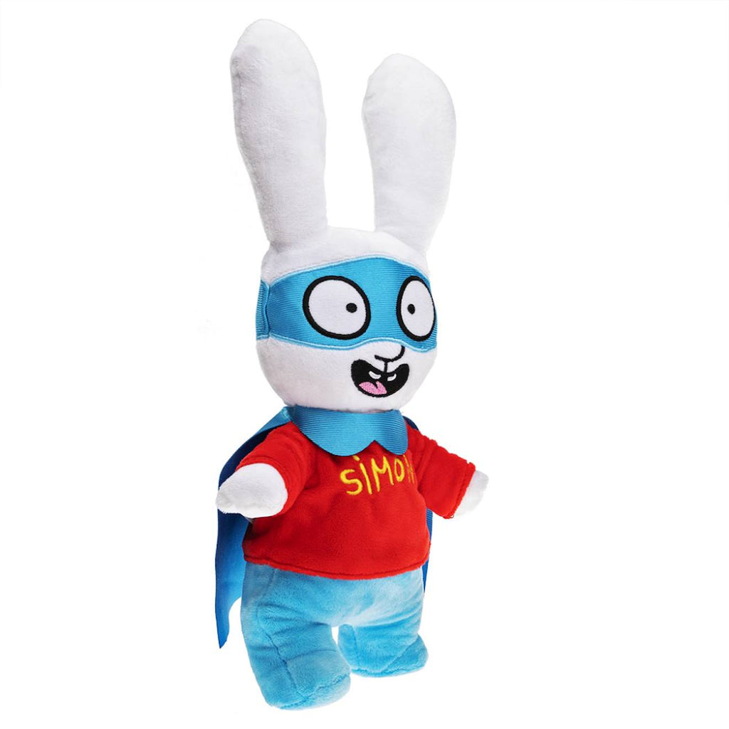 Peluche bouillotte simon super lapin marron