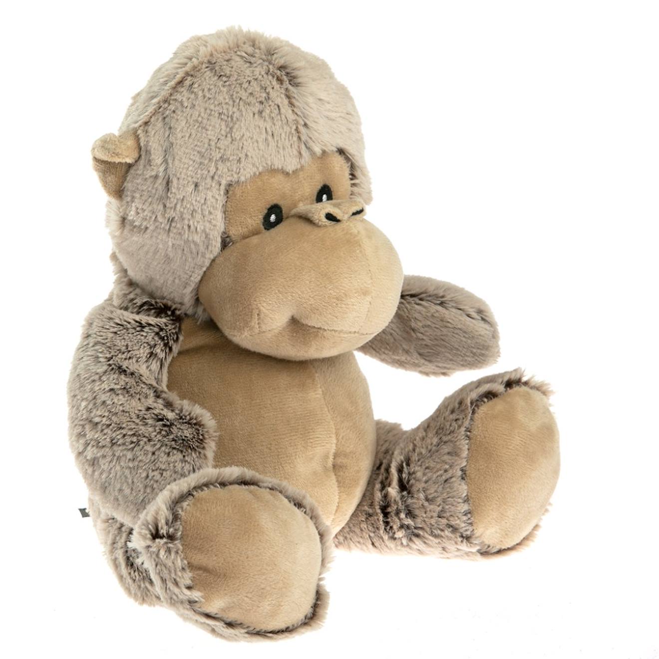 Peluche bouillotte singe marron