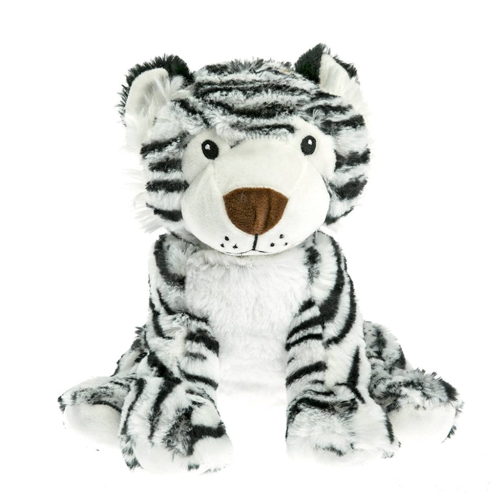 Peluche bouillotte tigre blanc