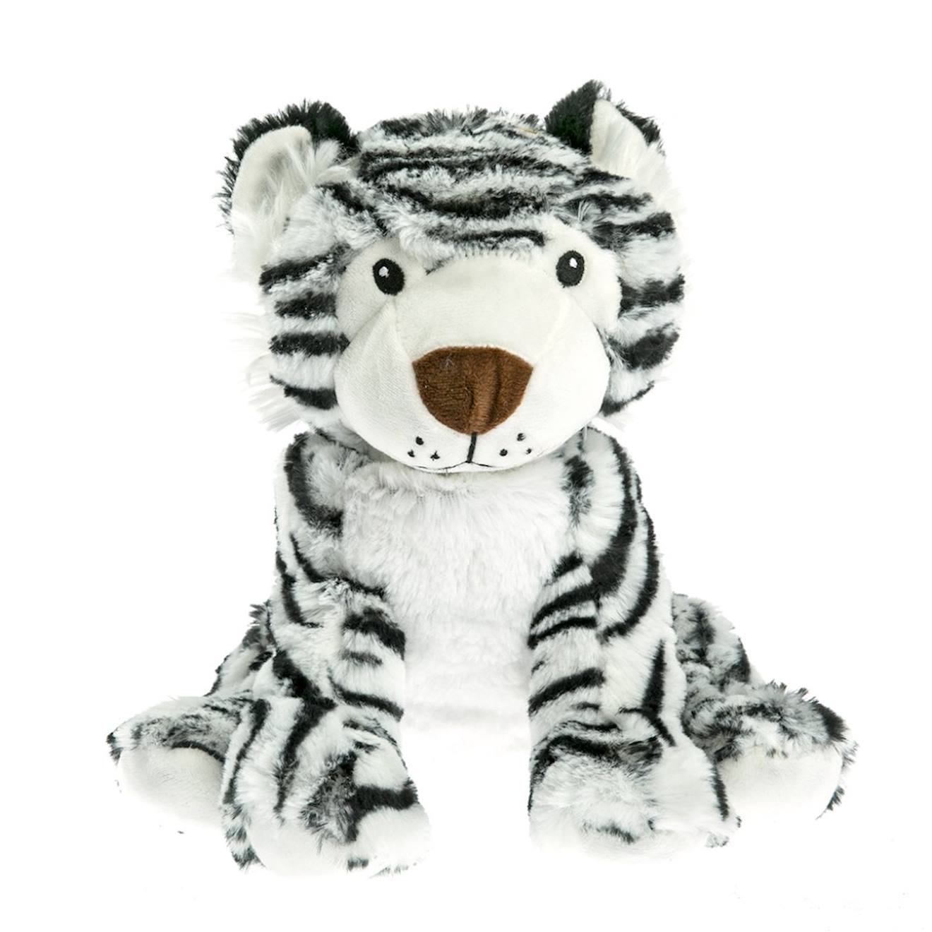 Peluche bouillotte tigre blanc