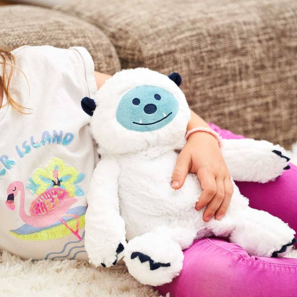 Peluche bouillotte yeti blanc