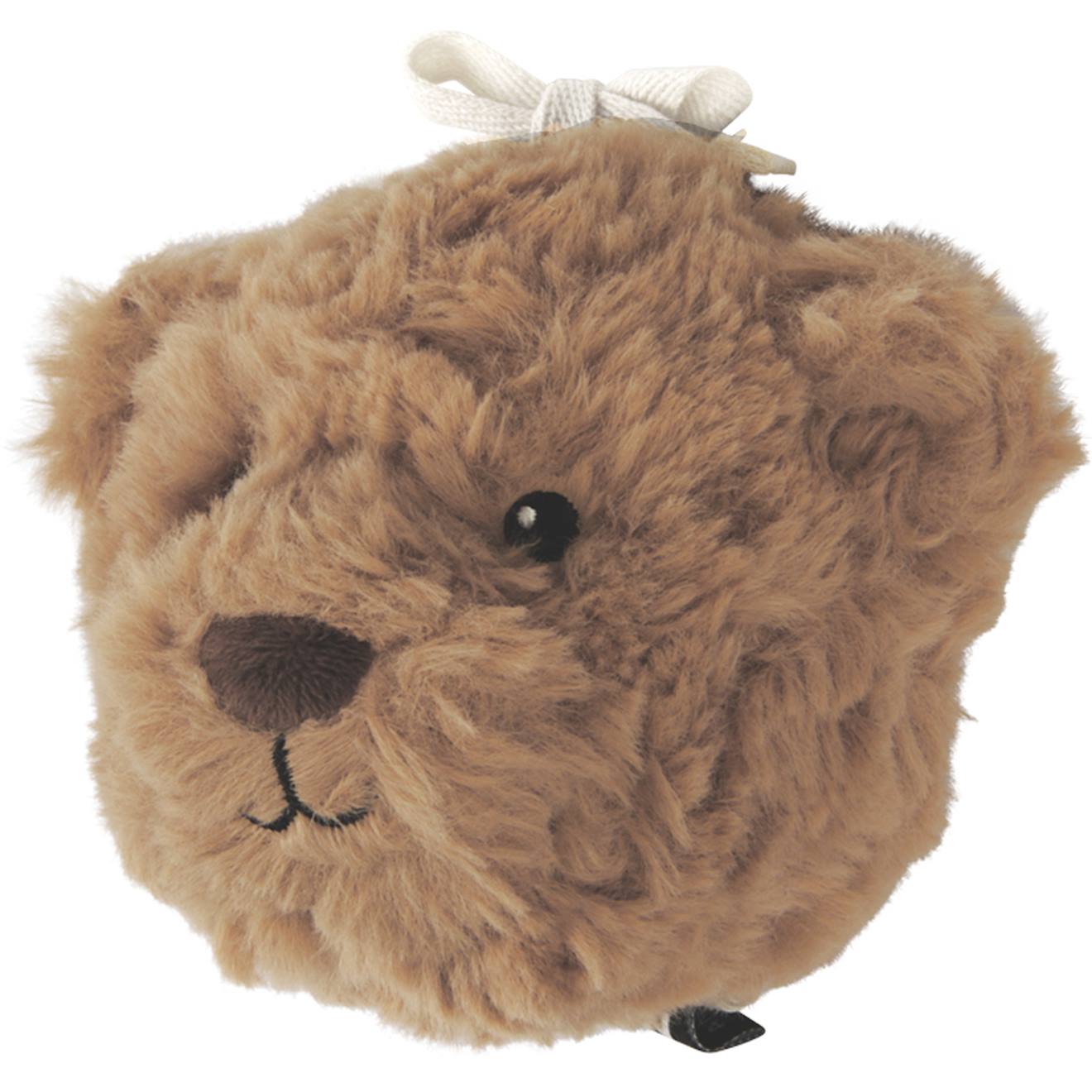 Peluche bruit blanc à suspendre lou beige (8 cm) marron, noir