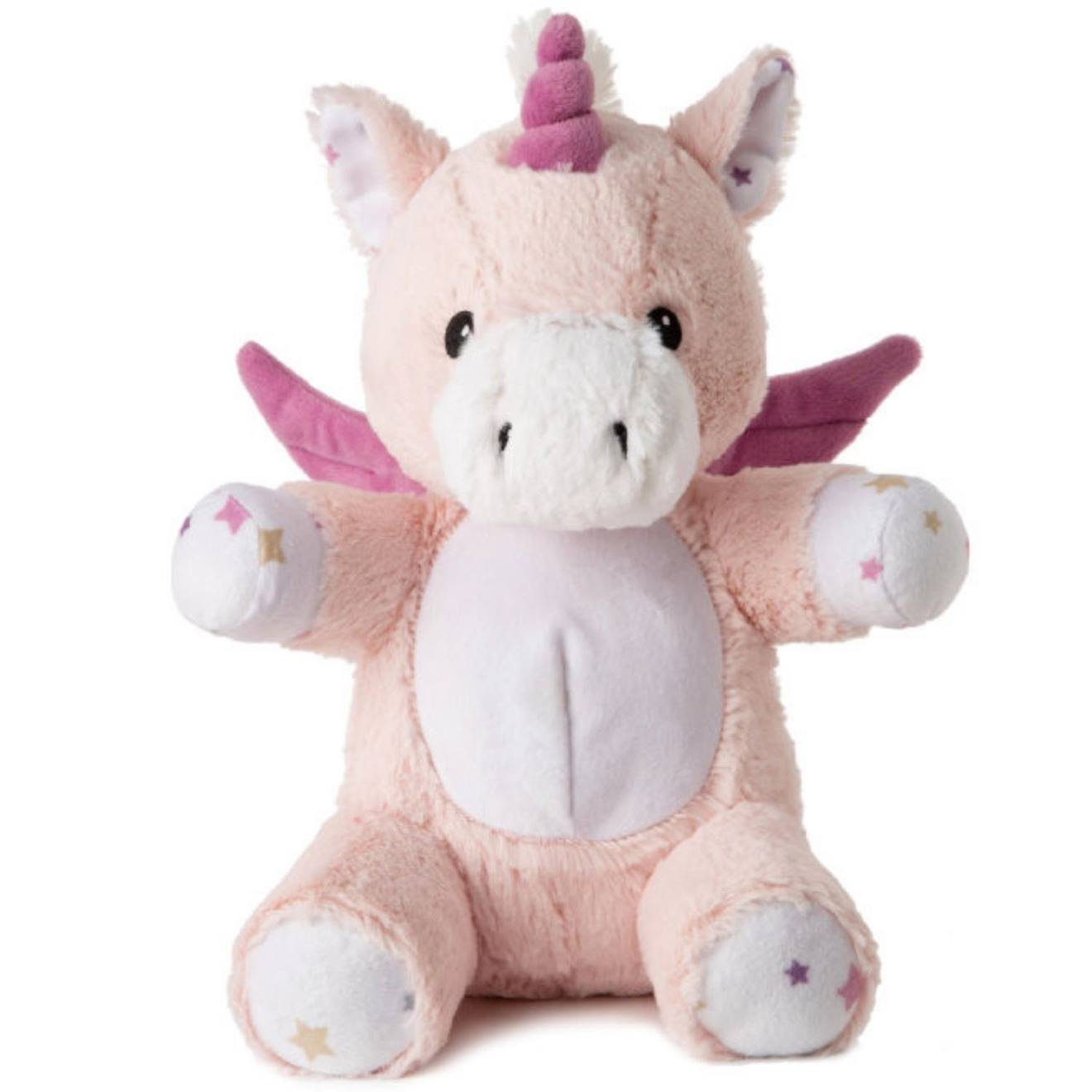 Peluche bruit blanc lovelight lily la licorne rose, blanc
