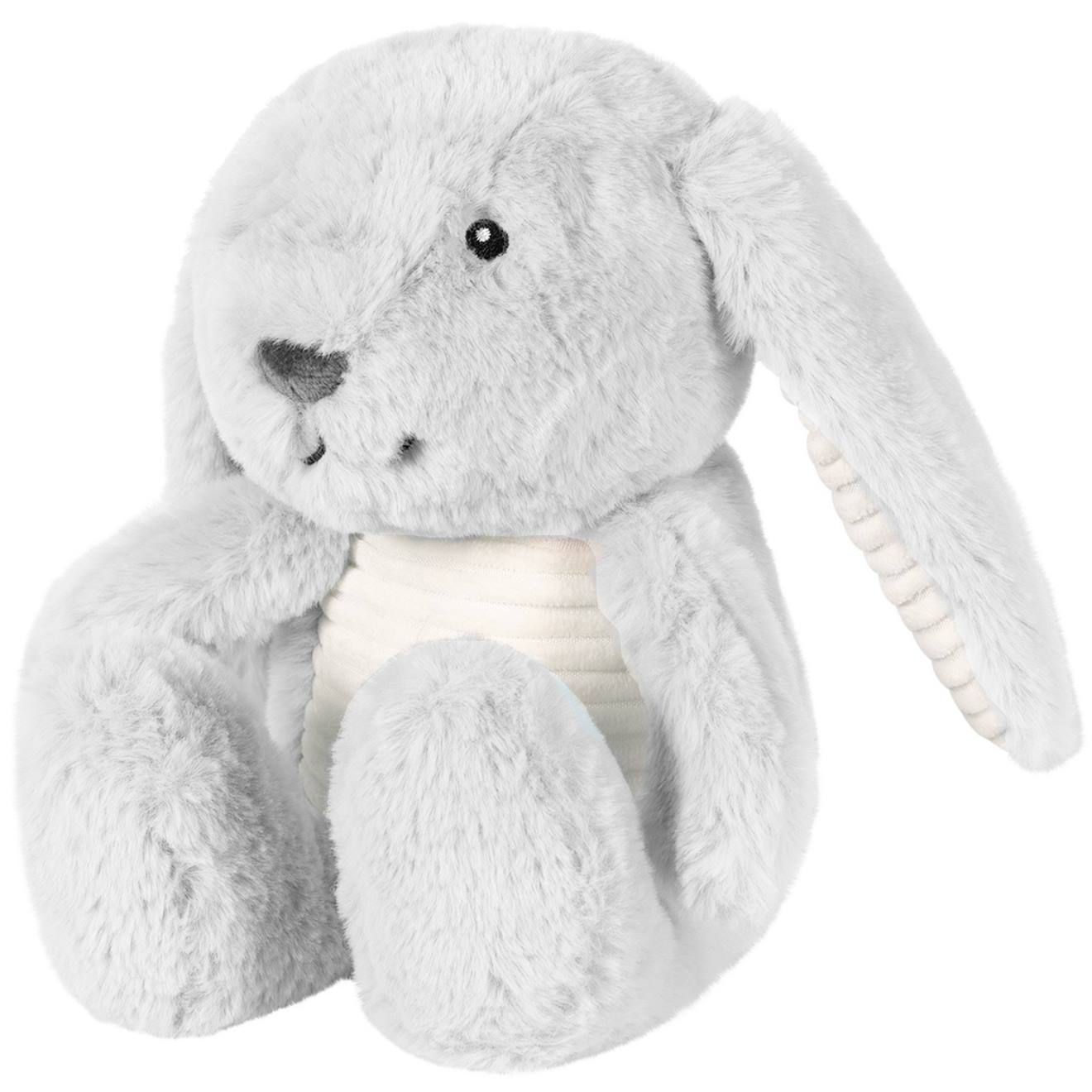 Peluche bruit blanc milo le lapin gris