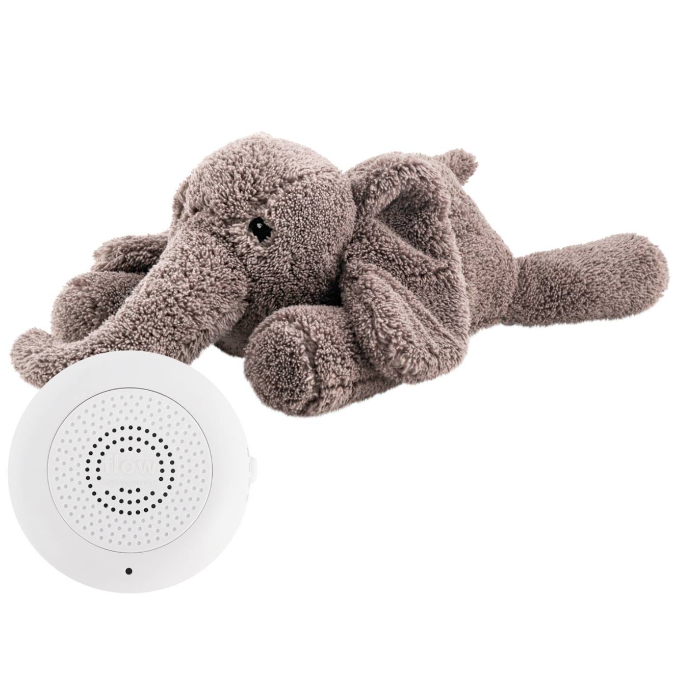 Peluche bruit blanc pour s'endormir - george l'éléphant gris