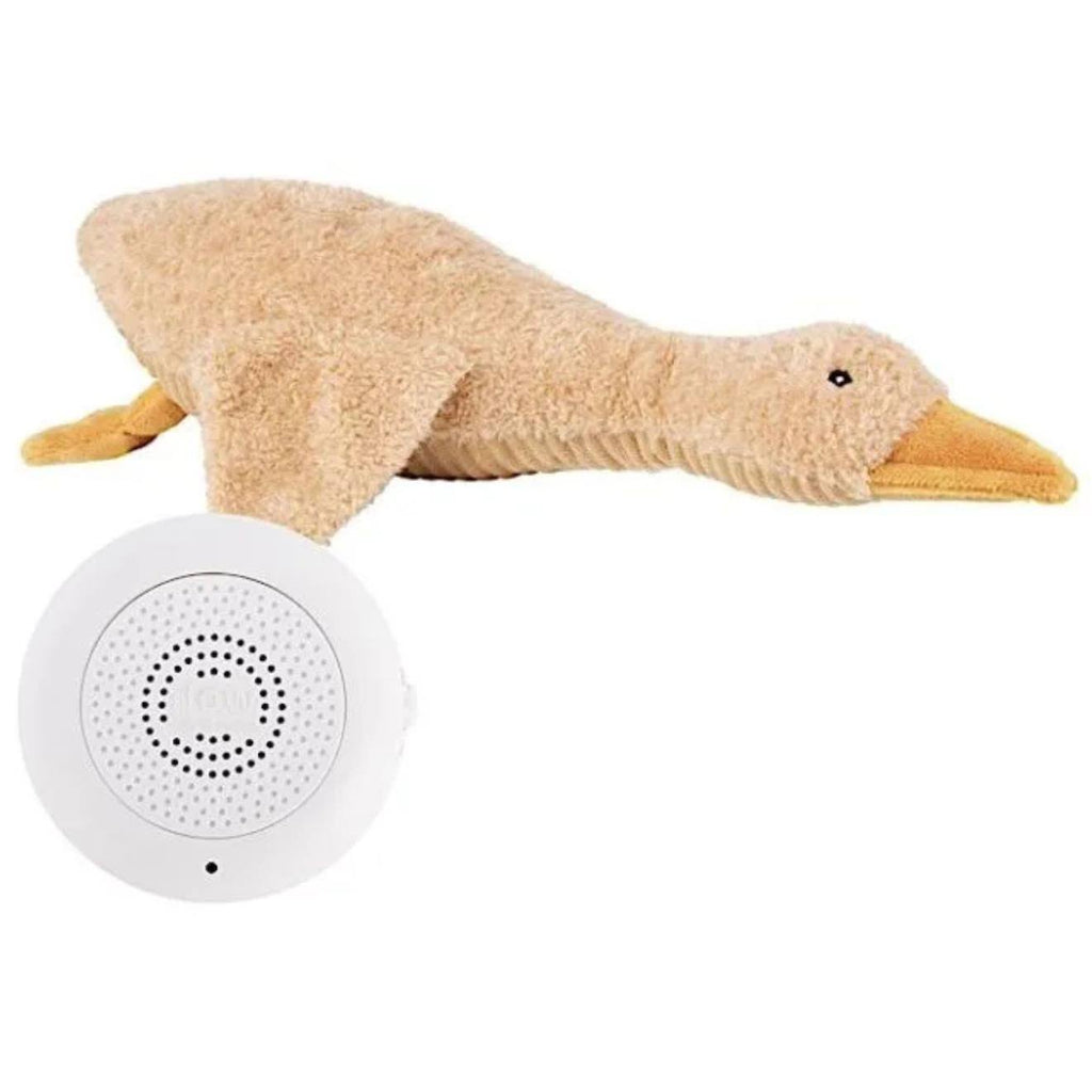 Peluche bruit blanc rechargeable oie liva marron beige