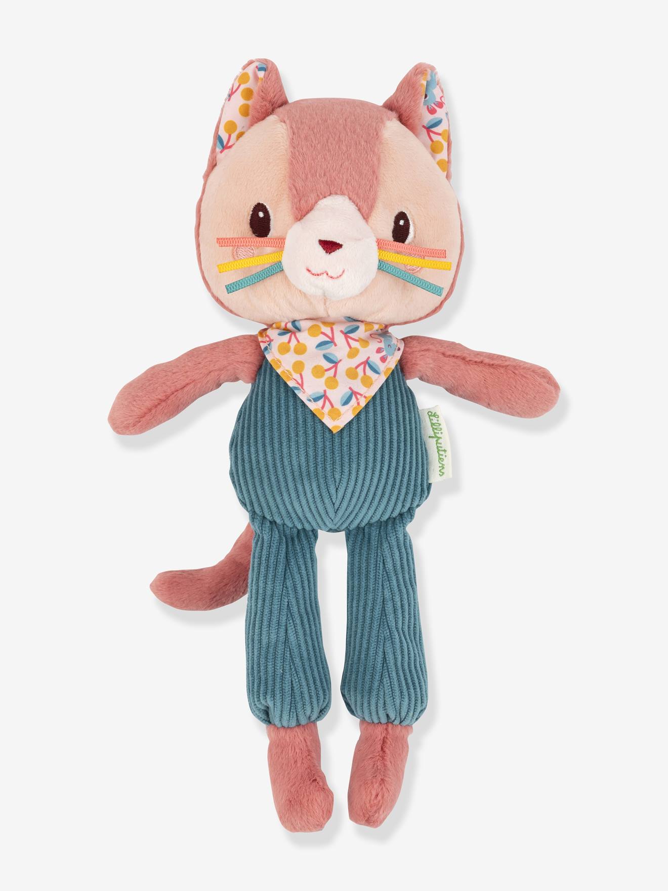 Peluche câline et sa boite cadeau s rose