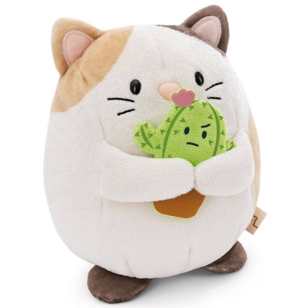 Peluche chat angy 27 cm beige