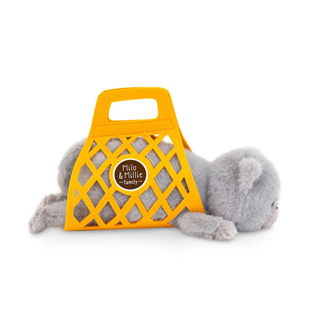 Peluche chat gris 35 cm grey