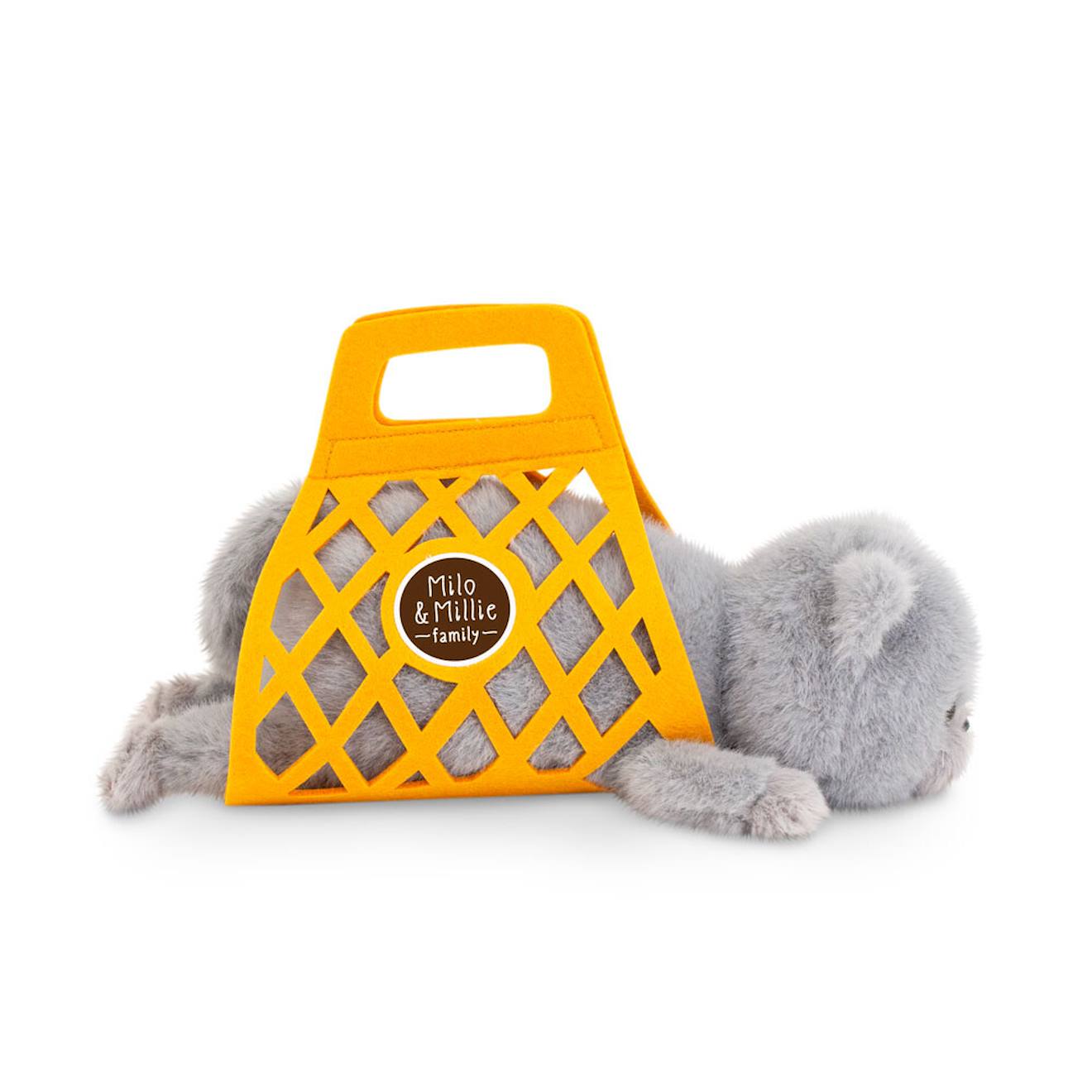Peluche chat gris 35 cm grey