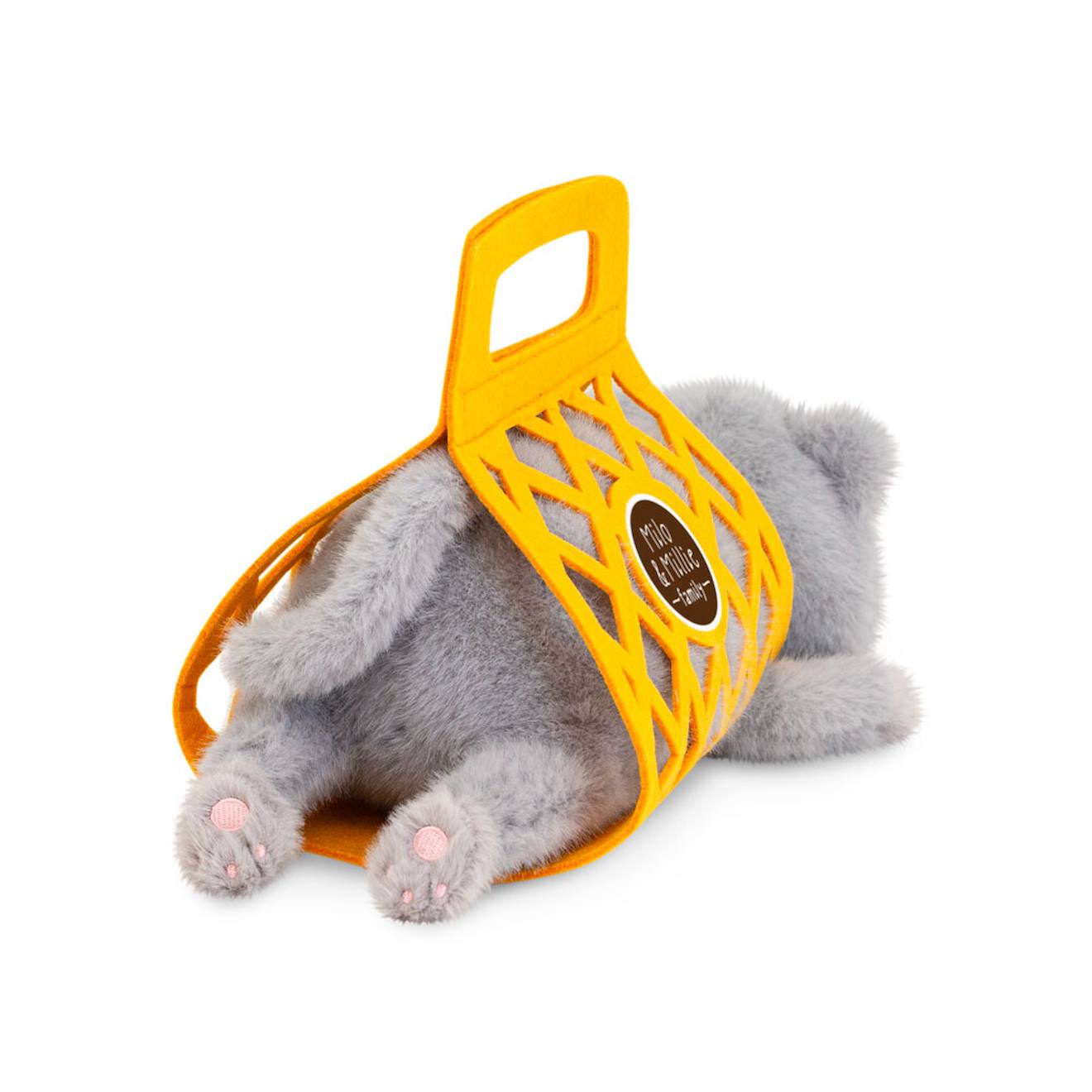 Peluche chat gris 35 cm grey
