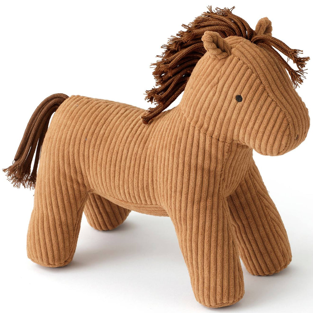 Peluche cheval aiden dotty (28 cm) marron