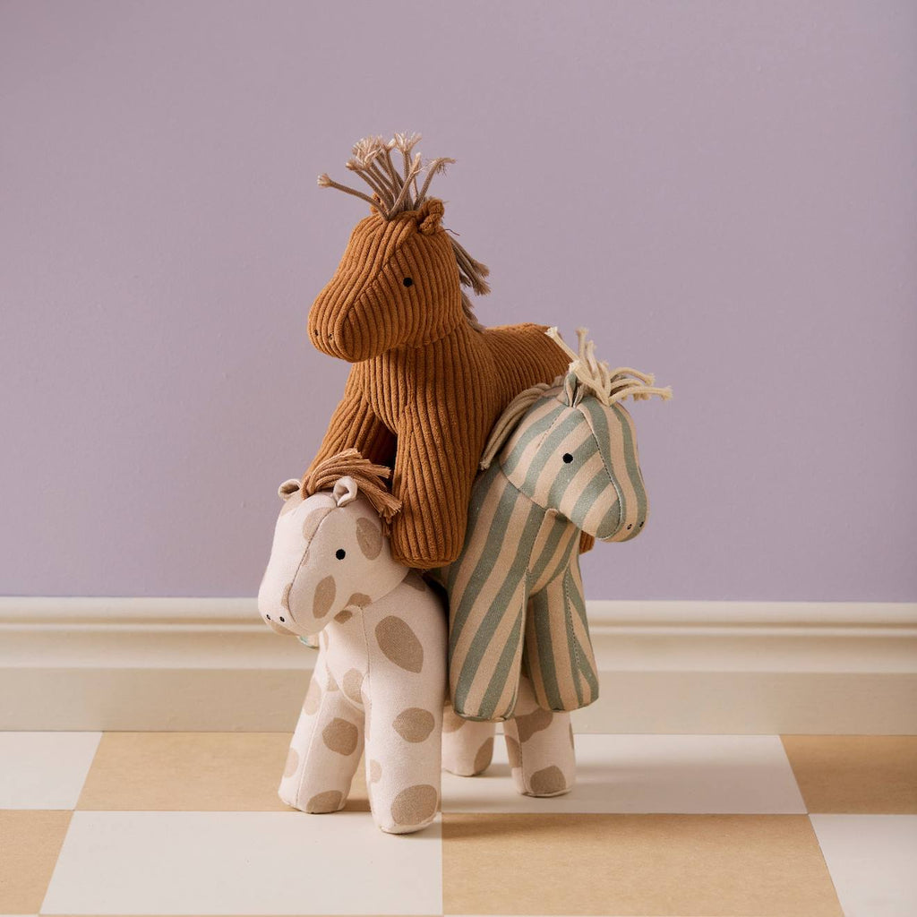 Peluche cheval aiden dotty (28 cm) marron