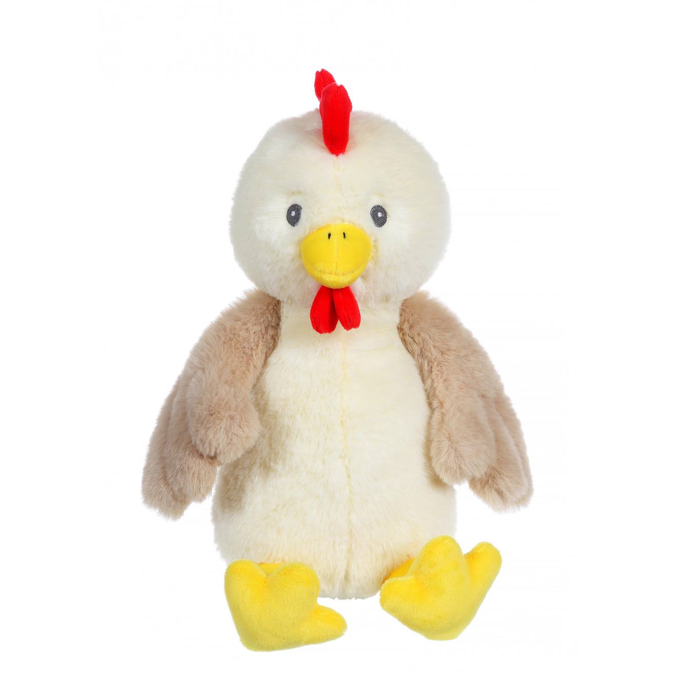 Peluche - coq easter éconimals en peluche éco-conçue - 24 cm beige