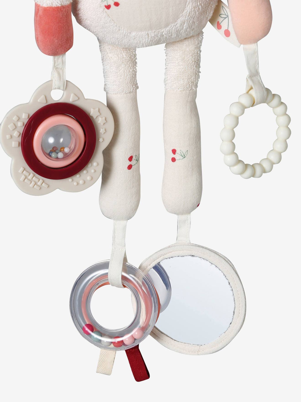 Peluche d'activités à suspendre cherry