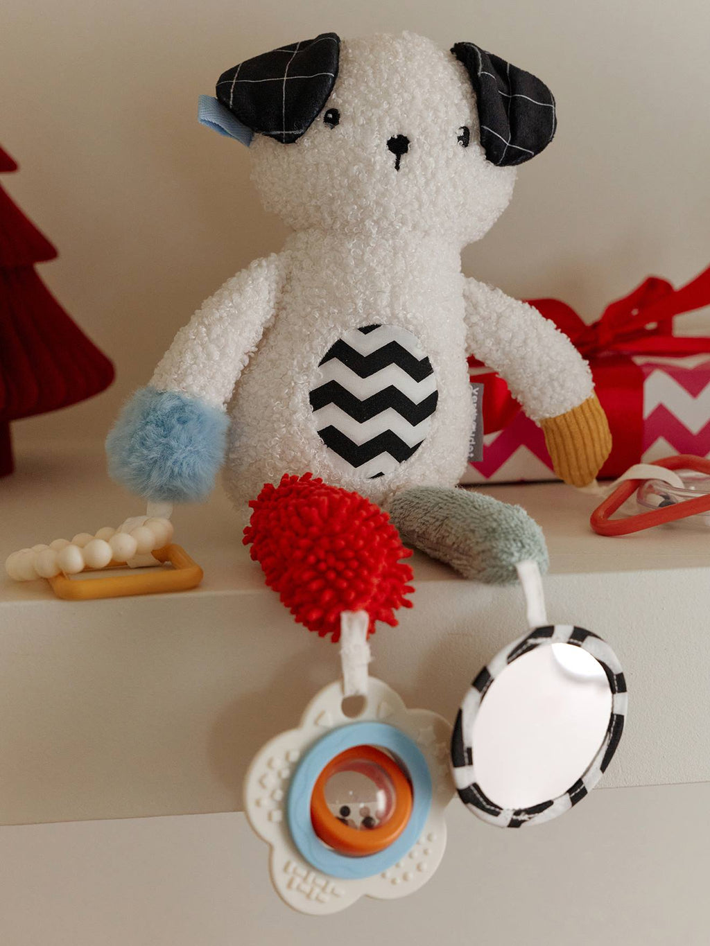 Peluche d'activités à suspendre éveil & sensoriel multicolore