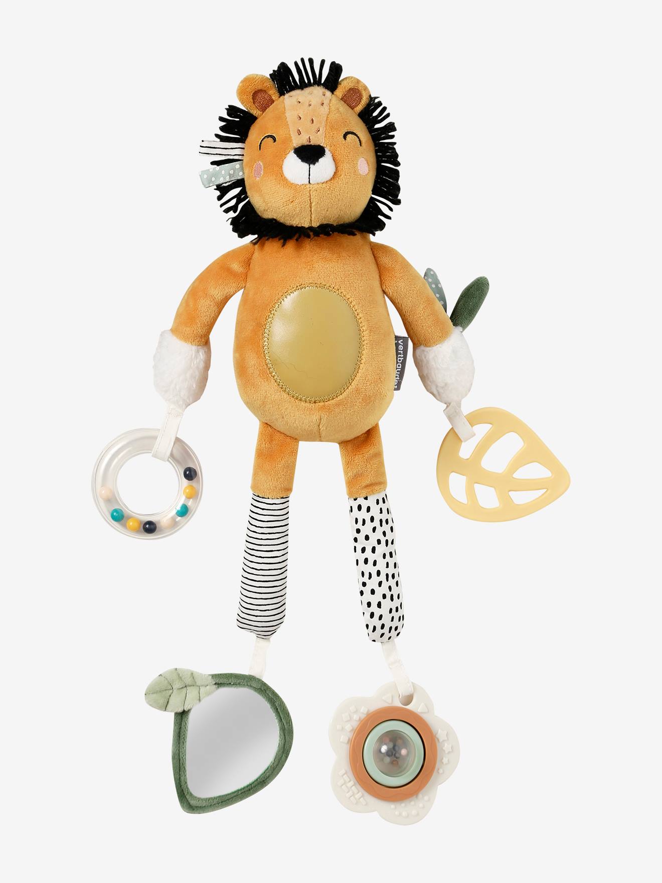 Peluche d'activités à suspendre tanzanie jaune