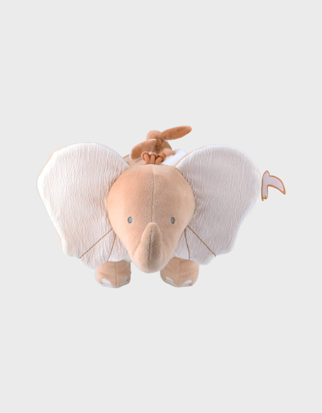 Peluche d'activités bali en veloudoux et mousseline beige