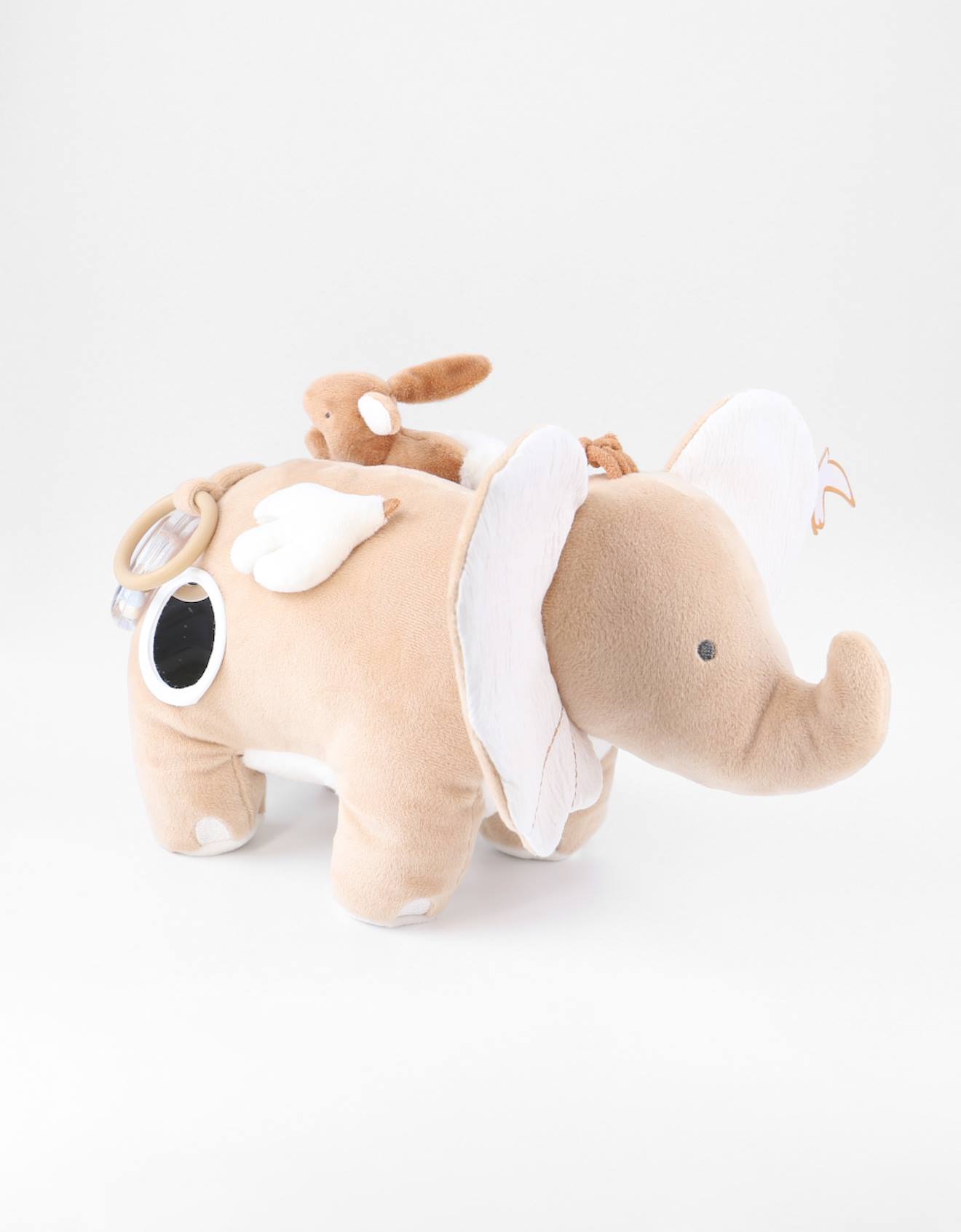 Peluche d'activités bali en veloudoux et mousseline beige