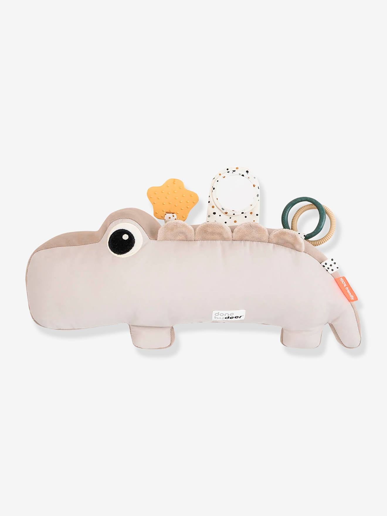 Peluche d'activités croco - beige