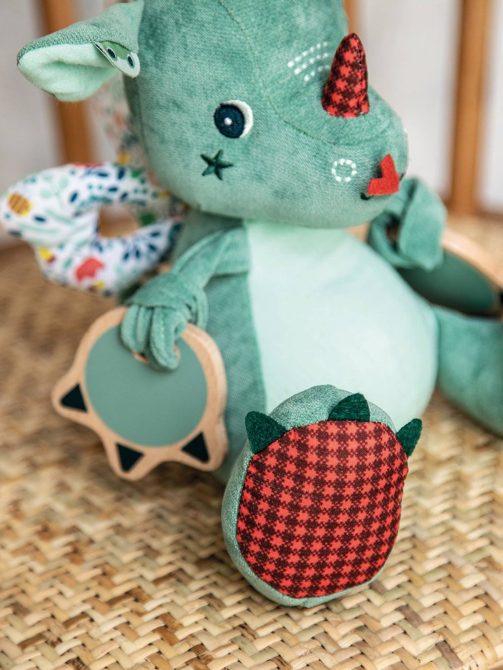 Peluche d'activités joe - s vert