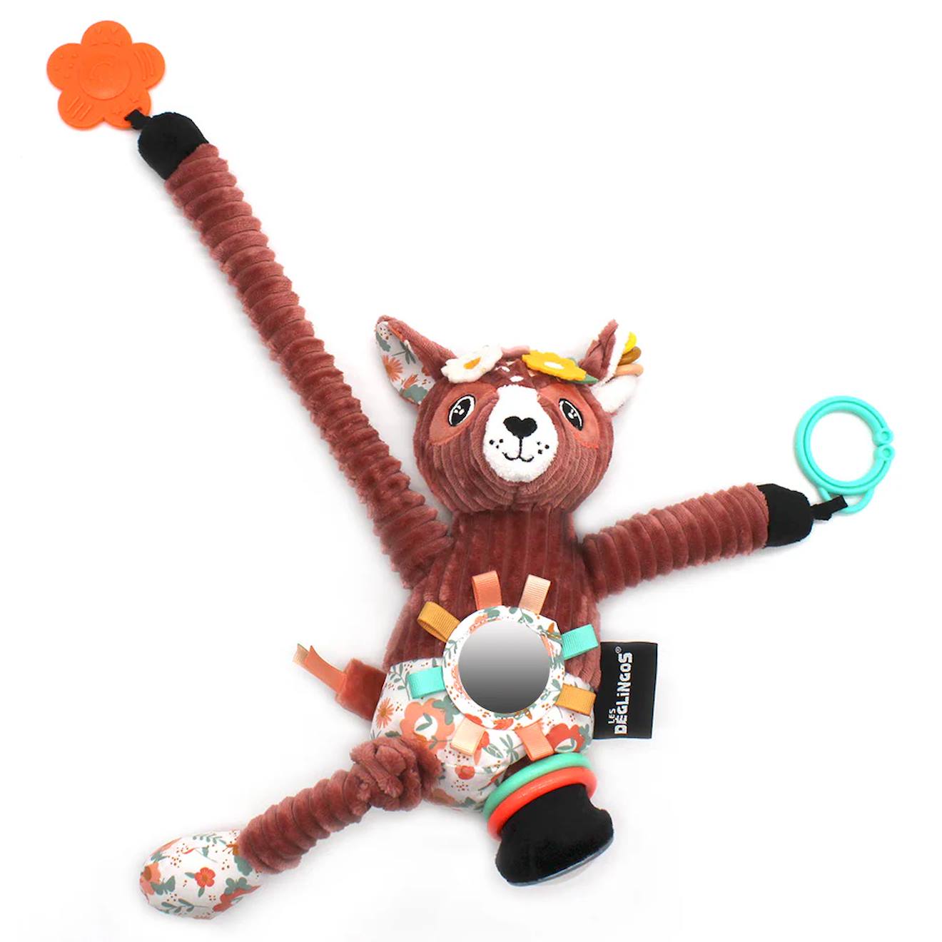 Peluche d'activités nomade rouge