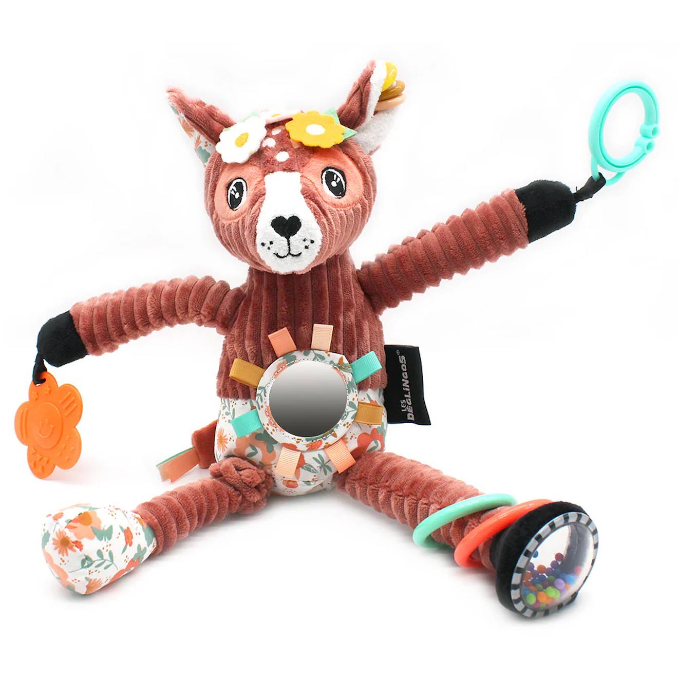 Peluche d'activités nomade rouge