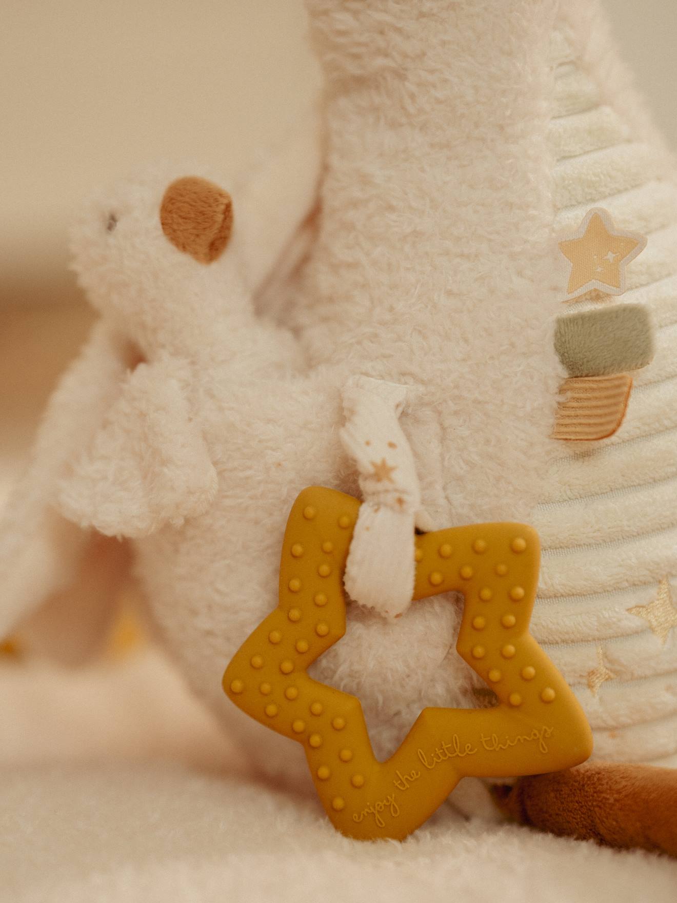 Peluche d'activités oie - newborn blanc