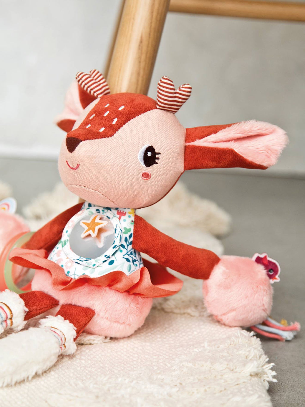 Peluche d'activités stella - s rose