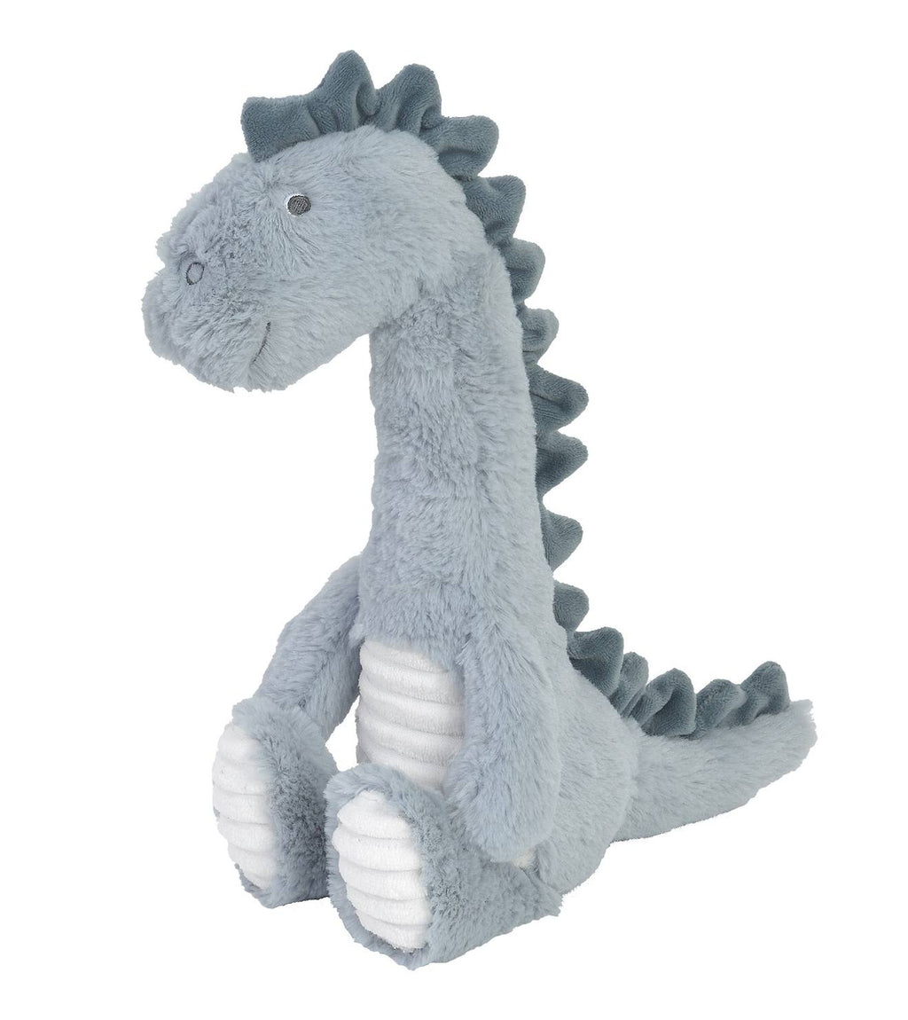 Peluche dino don 36 cm bleu