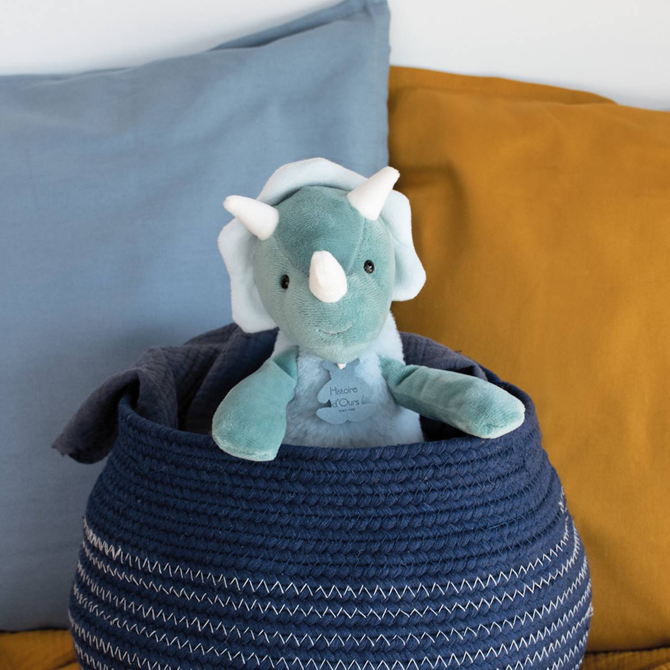 Peluche dinosaure sweety chou 30 cm vert