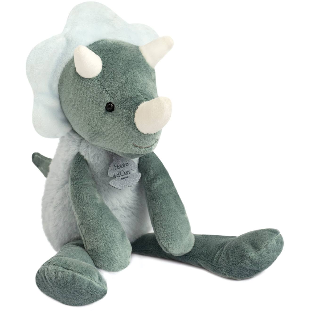 Peluche dinosaure sweety chou 30 cm vert