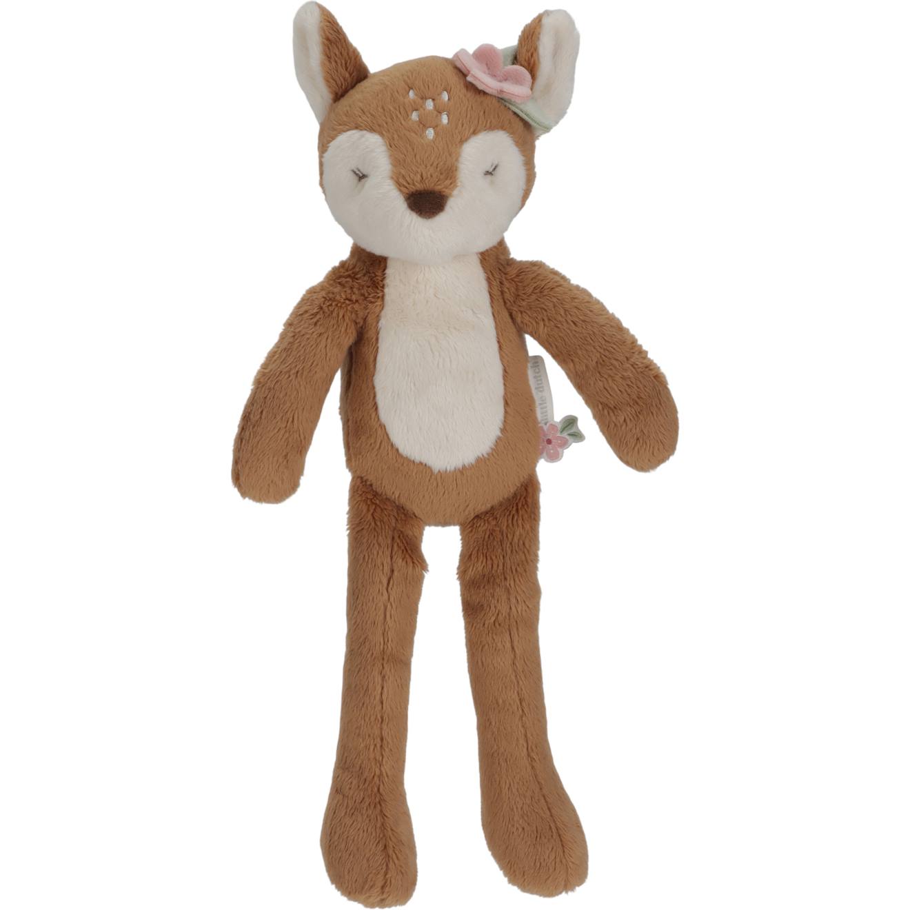Peluche faon fairy garden (10 cm) rose, beige, marron